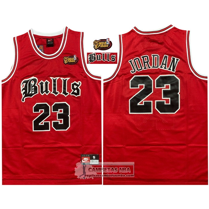 Camiseta Chicago Bulls Michael Jordan NO 23 NBA Final Rojo